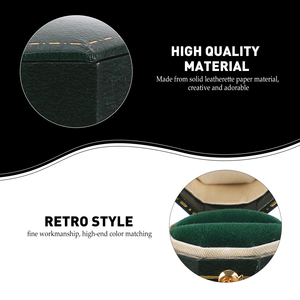 Sản Xuất Cổ điển Hộp nhẫn trang sức hiển thị trường hợp quà tặng trang trí Vòng trang sức đóng gói Trường hợp với hộp đóng gói - Product Image 2