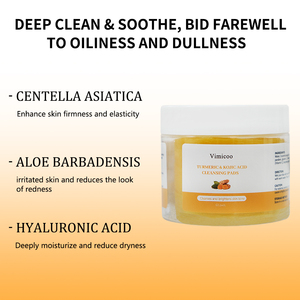 Discos de Tónico de Marca Privada con Cúrcuma, Ácido Kójico y Centella Asiática, Blanqueadores, Exfoliantes y de Limpieza Profunda para el Cuidado Facial - Product Image 2