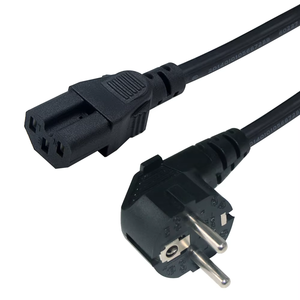 Kuncan VDE 16A 3ขาแบบยุโรปปลั๊ก250V H05VV-F สายไฟ C15มาตรฐาน IEC สำหรับกระทะไฟฟ้า - Product Image 1