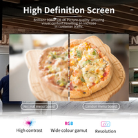 Reproductor de publicidad Android montado en la pared, quiosco de carteles, tablero de menú de Control remoto LCD, Panel de menú Digital de anuncio interior para comida rápida