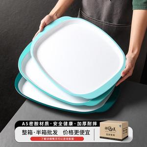 Xiangyuan <b>melamine</b> <b>plates</b>, commercial fast food <b>plates</b>, restaurant and hotel imitation porcelain rice noodle roll <b>plates</b>, fried - Product Image 3