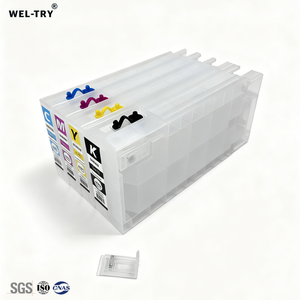 Cartouche d'encre rechargeable WEL-TRY T04B Wf-C8690 sans pour imprimante <span class=keywords><strong>Epson</strong></span> WF-C8190 WF-<span class=keywords><strong>C8610</strong></span> T04A1 T04A2 T04B1 T04B2 T04B3 T04B4 - Product Image 1