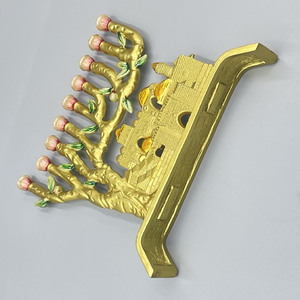 Ménorah du <span class=keywords><strong>Temple</strong></span> Saint de Jérusalem, décoration juive pour la maison, prière, festival, célébration, décoration de Hanoucca - Product Image 5