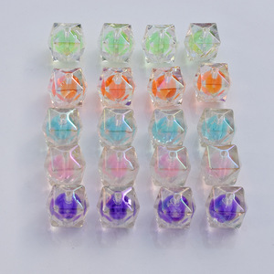 Acrylic Irregular Rhombus <b>Beads</b> For Jewelry Making 10mm Scattered <b>Beads</b> DIY Craft Kit - Product Image 4
