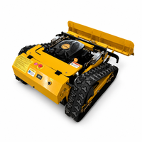 Chariot déneigeur et tondeuse à gazon télécommandé double usage 24V sans balais pour l'élimination de la neige en hiver et la coupe de l'herbe en été