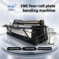 Machine à rouler à quatre rouleaux hydraulique W12CNC 20X2500 Rbqlty, niveau de sécurité élevé, certifiée CE, pour les équipements de chaudières et de pétrochimie