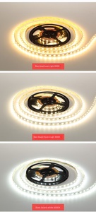 แถบไฟ LED สีขาวอุ่น4000K 6000K 2835ไฟ LED 12V 120 2700K 24V สำหรับออฟฟิศและซูเปอร์มาร์เก็ต