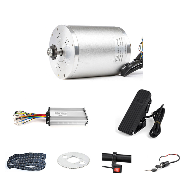 1000W-3000W Brushless Motor Controller Kits 36V-60V Electric Bicycle Parts for Go Karts Scooters E-Bikes Made of Aluminum