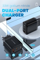 Chargeur GaN 33W OEM, prise US EU, type C, adaptateur secteur PD pour MacBook, Samsung, One Plus, OPPO