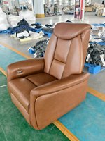 Meilleures ventes UE : Canapé de salon électrique contemporain en cuir avec télécommande, fonctions de massage, inclinable et pivotant en bois, de qualité supérieure