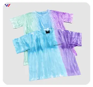 Magliette personalizzate Streetwear Unisex 100% cotone Tie And Dye