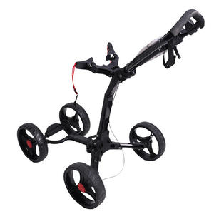 Hot Selling OEM Aluminum Alloy Lightweight Golf Push <b>Pull</b> <b>Cart</b> 4-Wheel Trolley with Brake Model JT-X010-1 - Product Image 2