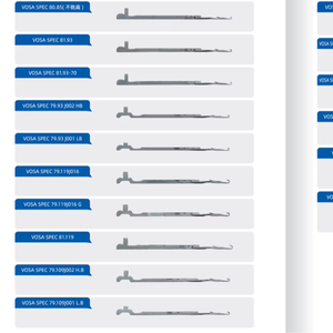Acheter des aiguilles à tricoter plates pour machine à tricoter chinoise 12G <span class=keywords><strong>VOSA</strong></span> 79.85/022. - Product Image 2