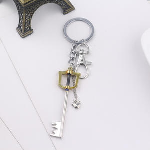 Llavero de Anime Personalizado, Colgante de Llave en Forma de Espada Esmaltada en Oro y Plata, Llavero Personalizado para Mochila de Moda - Product Image 3