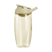 Échantillon gratuit, logo personnalisé, bouteille de shaker de protéines pour la salle de sport et le fitness en plastique Tritan sans BPA de 750 ml avec boule mélangeuse