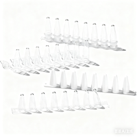 Tubo de PCR BKMAM Bio de 8 pocillos, 0.1/0.2/0.5ml, resistente a altas temperaturas, fluorescente, cuantitativo, con tapa plana de PP individual para centrífuga