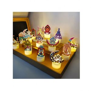 โคมไฟรอมฎอน LED ของขวัญอิสลาม ไฟตั้งโต๊ะ อีดมูบาร็อก ไฟตกแต่งรอมฎอน - Product Image 4