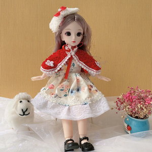 Vente Flash : Poupée BJD de 30 cm au design tendance, adorable et vive, avec vêtements en tissu - Product Image 4