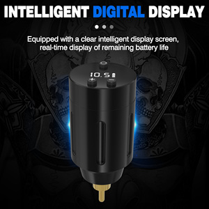 1500mAh RCA <b>Wireless</b> Tattoo Power <b>Adapter</b> LED Screen Type C Fast Charging Battery for Mobile Tattoo Studio Use - Product Image 4