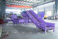 Presse hydraulique horizontale industrielle automatique 100T 120T 160T pour cartons, bouteilles en plastique et balles de carton