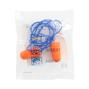 Tapones para los Oídos de Espuma, Juego de 2 Tapones con Cordón, SNR 31 dB - Product Image 4