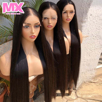 Pelucas de Cabello Humano Liso Vietnamita al por Mayor, 100% HD Lace, Densidad Completa, Sin Pegamento, con Frente de Encaje