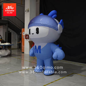 Рекламный надувной костюм на заказ мультфильм животных талисман ходьба надувной робот костюм для мероприятий - Product Image 3