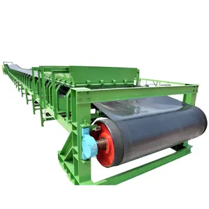 Factory supply adjustable belt conveyor for coal mine sand transportation