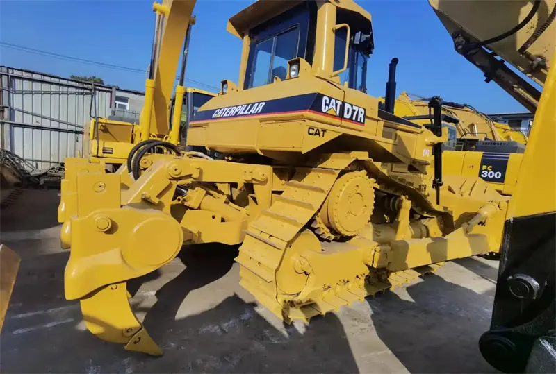 Basso orario di lavoro originale giappone fatto usato Caterpillar Bulldozer D7H seconda mano CatD7R Bulldozer