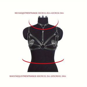 Nouveau costume <span class=keywords><strong>de</strong></span> Bondage adulte Sm noir Polyester avec coeur reliure creuse Sexy <span class=keywords><strong>tentation</strong></span> retenue pour exercices <span class=keywords><strong>de</strong></span> Kegel Flirt - Product Image 6