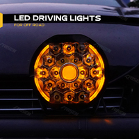 Feux de route laser jaunes de 7 pouces avec DRL pour Jeep Wrangler Bronco 4x4, pare-chocs avant tout-terrain, feux auxiliaires de véhicule