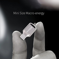Mini clé USB-C OTG double port en métal personnalisée pour téléphones mobiles 2.0 8GB 16GB 32GB 64GB, clé USB OTG Type-C