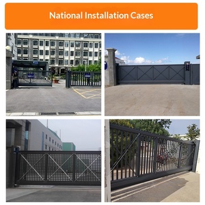 Porte coulissante sectionnelle électrique suspendue en alliage d'aluminium, sans rail, télescopique, industrielle, personnalisable - Product Image 4