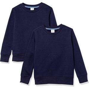 Sudadera de Forro Polar para Niñas, Paquete de 2, Azul Marino, Corte Holgado, Manga Larga - Product Image 1