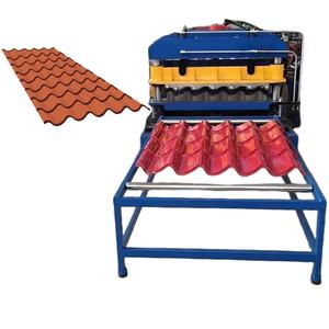 멕시코 인기있는 아연 색 코팅 <span class=keywords><strong>Q</strong></span> 단계 타일 만들기 기계 유약 타일 지붕 시트 롤 성형 기계 - Product Image 6
