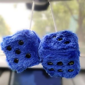 Set Dadu Bulu Pendek Multiwarna, Dadu Bulu Kecil untuk Dekorasi Mobil & Pesta, Koleksi, Hadiah untuk Pecinta Mobil - Product Image 1