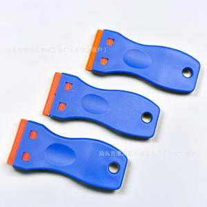 Outil grattoir de protection d'écran en acier inoxydable pour téléphone portable et vitres de voiture avec lames remplaçables pour un nettoyage sans bulles - Product Image 1