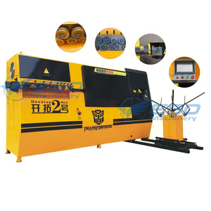 เครื่องดัดเหล็กเส้นอัตโนมัติระบบไฮดรอลิก CNC พร้อมฟังก์ชั่นยืดและตัดเหล็กเส้น รองรับการแปรรูปอะลูมิเนียมและมอเตอร์ - Product Image 4