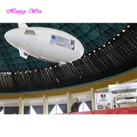 Happy Wih rc airship outdoor hot sale human shape helium balloon inflatable balloon helium blimp for promotion activity outdoor and promotion