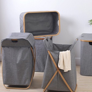 Collapsible <b>Laundry</b> Basket Oxford Cloth Rectangle Waterproof Bathroom Clothing Organizer <b>Standing</b> Type - Product Image 4