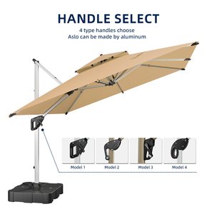 <span class=keywords><strong>Parasol</strong></span> de jardin HANYI 3*3M, grand <span class=keywords><strong>parasol</strong></span> cantilever résistant au vent, robuste, pour extérieur - Product Image 4