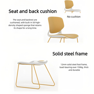 Hochwertiger Moderner Ergonomischer Klappbarer Kunststoff-Konferenzstuhl mit Verstellbarer Höhe und Massagefunktion für Zuhause, Büro und Gewerbliche Nutzung - Product Image 3
