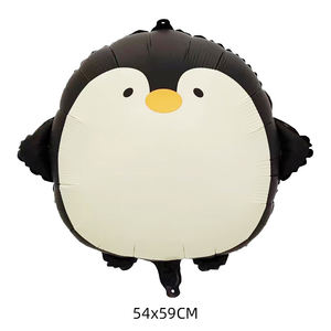 Mate camión de bomberos tren transportador globo de papel de aluminio dibujos animados pingüino ballena dinosaurio decoraciones de <span class=keywords><strong>fiesta</strong></span> de cumpleaños para niños en edad escolar - Product Image 5