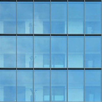Harga Sistem Cladding Dinding Tirai Kaca Panel Fasad Aluminium Berlubang Konstruksi Modern