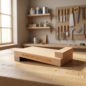 Banc de travail en bois pour bijoux avec crochet, station d'outils artisanale de forme irrégulière pour la fabrication de moules et d'échantillons - Product Image 4
