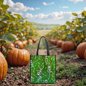Bolsa de tela no tejida personalizada para Halloween con impresión láser, para compras, regalos, ropa y camisetas - Product Image 5