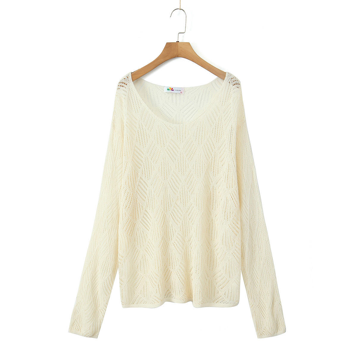 เสื้อคลุมลายฉลุสีแอปริคอท