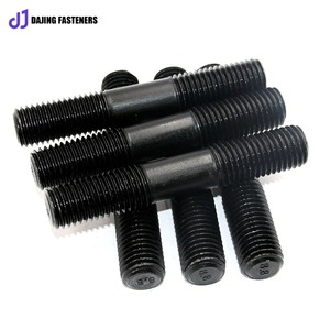 Vis de boulon <span class=keywords><strong>d</strong></span>'<span class=keywords><strong>ancrage</strong></span> noircie à filetage complet de haute résistance de qualité 8.8 pour connecteurs de construction de structure en acier boulons de haute qualité pour - Product Image 1