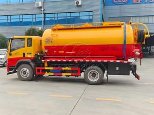 รถบรรทุกถังสุญญากาศ SINOTRUK 6 ล้อ ขนาด 12-14 ลูกบาศก์เมตร พร้อมช่องเก็บของแบบกำหนดเอง ขับเคลื่อนด้วย PTO พร้อมปั๊มเจ็ทและปั๊มสุญญากาศ สำหรับทำความสะอาดตะกอนในเขตเทศบาล - Product Image 5