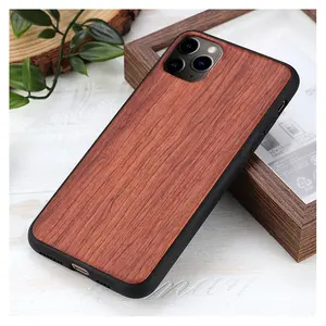 Custom Laser Engraving Natural Colorful Mobile Cell TPU for iphone 15 Pro Wood Case